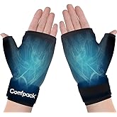 Comfpack Hand Ice Pack Gloves for Arthritis, 2PCS Wearable Thumb Ice Pack Wrap, Hot Cold Compress Wrist Cold Pack Wrap for Carpal Tunnel Relief, Pain Relief for Tenosynovitis, Swelling, Surgery