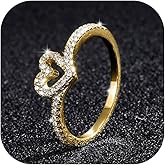 Someki Heart Ring Statement Adjustable Boho Fashion Wedding Jewelry Rings Engagement Ring Anniversary Birthday Gifts for Women