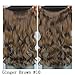 Invisible Wire Hair Extensions Pieces Secret Curly Wavy Hair Extension Synthetic Adjustable Headband for Women Hairpieces (20 Inch (Pack of 1), 10)