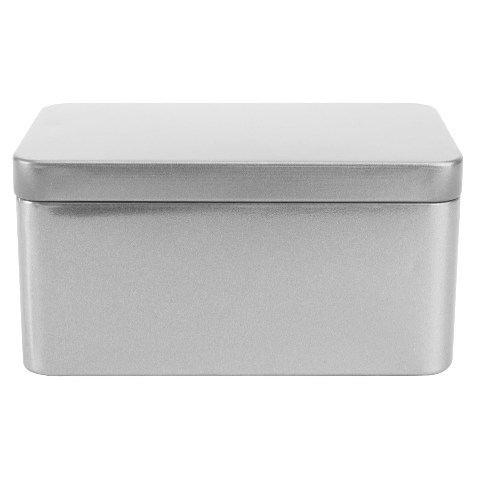 Operitacx Metal Storage Box Rectangular Tinplate Tea Leaf Container 5.1X3.1X2.4 Inch Portable Organizer for Candies Cosmetics and Small Items