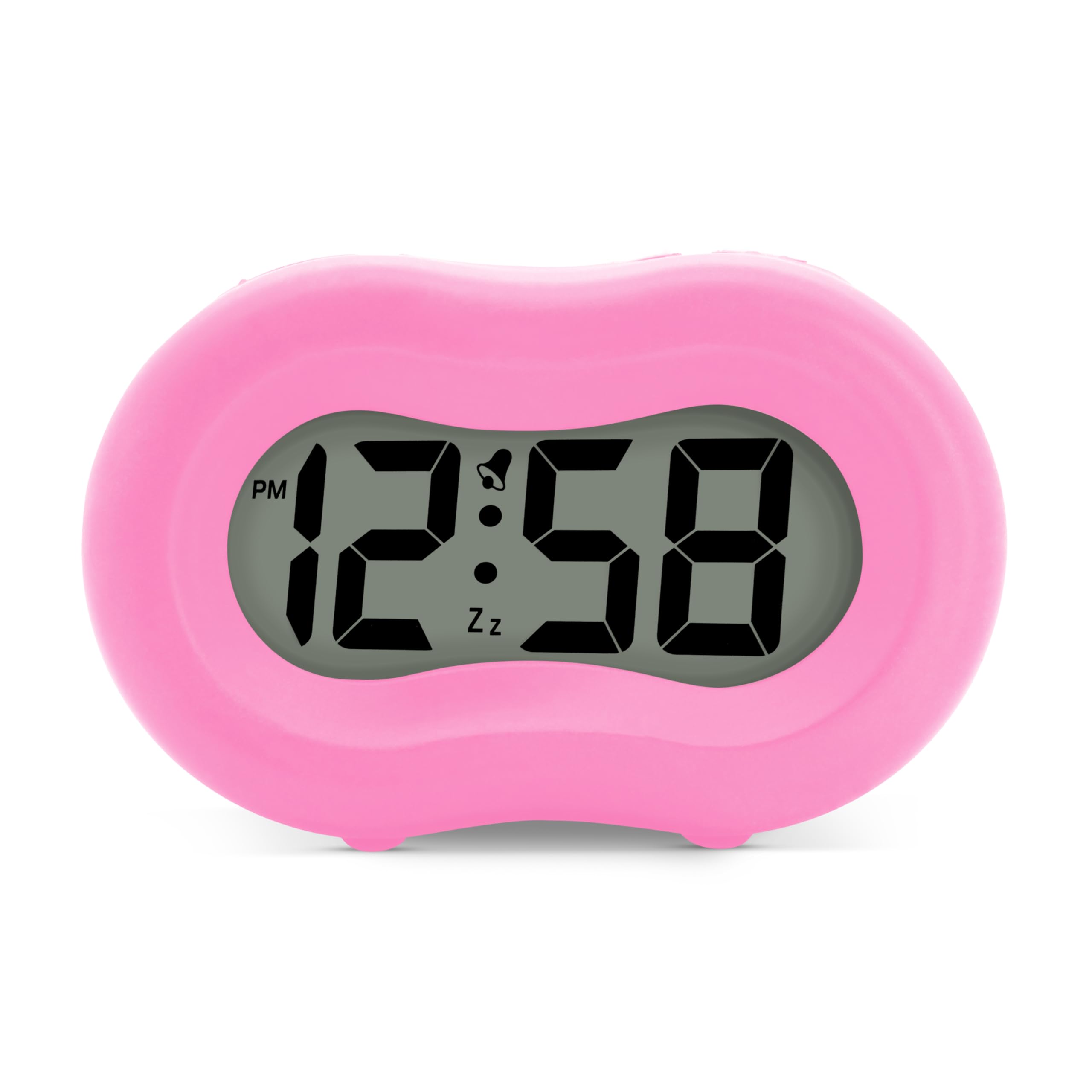 Acctim Vierra Digital Alarm Clock Smartlite® Superbrite® Crescendo Alarm Silicone Case Hot Pink 15110