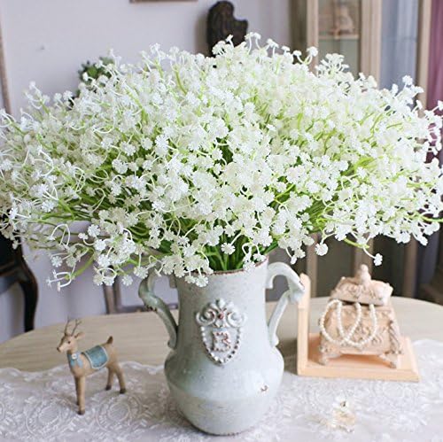 20pcs Babies Breath flowers 58cm Artificial Gypsophila Bouquets Real Touch Flowers For Wedding Home DIY Decor