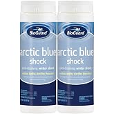 BioGuard Arctic Blue Shock, 2 lb, 2 Pack | Quick-Dissolving &amp; Multi-Purpose Winter Shock, Restores Water Clarity, Ideal for All Pool Surfaces