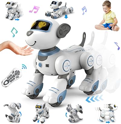 VATOS Remote Control Robot Dog Toy 17 Functions Touch Follow Dancing RC Puppy