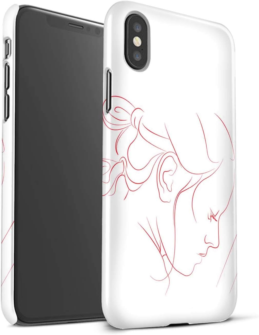Matte Phone Case for Apple iPhone XS Max Star Wars Character Sketch Art Rey Design Matt Hard Snap On Cover