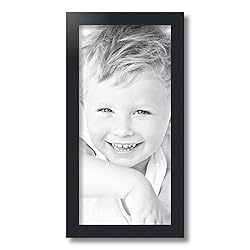 ArtToFrames 9x19 Inch Black Picture Frame, This