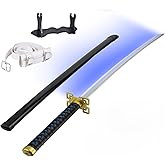 40 Inch Light Up Katana Sword, Rechargeable LED Plastic Samurai Sword Replica with Belt & Display Stand, Cosplay Prop for Anime Fans, Halloween Costume Accessory-Shi TOU Wu Yi Lang -3