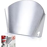 Mixer Pouring Chute, Stainless Steel Pour Shield Splatter Guard Compatible with Kitchenaid Stand Mixer Replacement Splash Gua