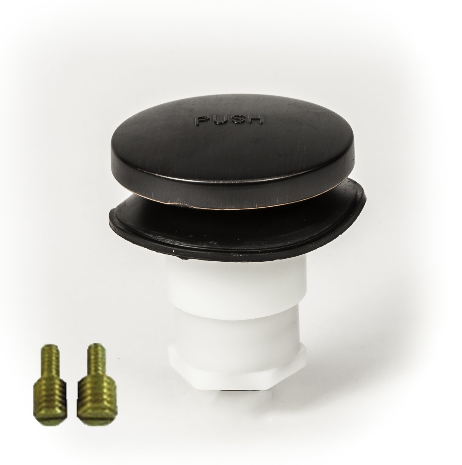 Photo 1 of Universal Toe Touch (Tip Toe, Foot Actuated) Bath Tub/Bathtub Drain Stopper Includes 3/8" and 5/16" Fittings