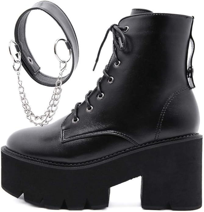 SENBURNY Waterproof Platform Studded Motorcycle