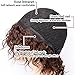 Goldfinch Short Curly Brown Wig with Bangs Curly Human Hair Wigs for Women 150% Density + Free Wig Cap (8 inches)