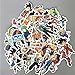 Jasion 50-Pcs Vinyl Stickers Waterproof Anime Graffiti Decals for Water Bottles Cars Motorcycle Skateboard Portable Luggage Phones Ipad Laptops
