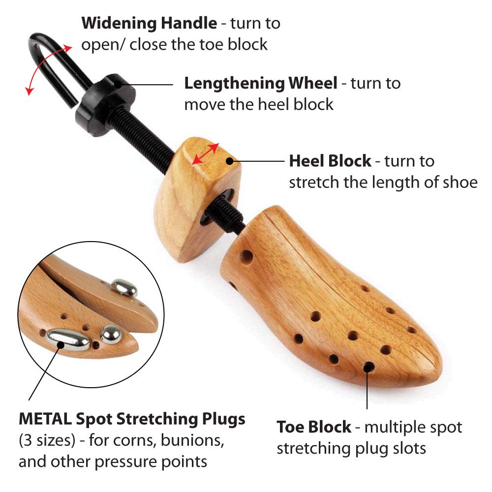 shoe stretcher with bunion knobs