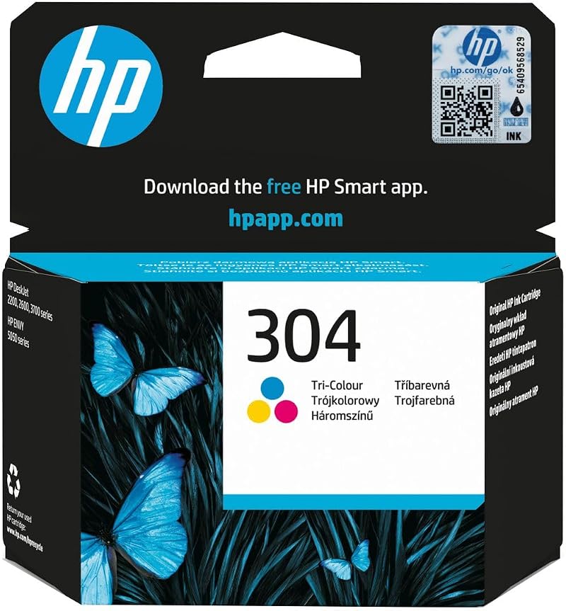 HP 304 Standard Capacity Colour Original Ink Cartridge 100 Pages N9K05AE