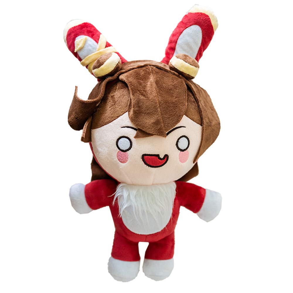 JUZIPI Genshinn Amber Baron Bunny Stuffed Plush Toy Cultivation Soft Stuffed Doll for Fans Cosplay Costume