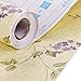 yazi Self Adhesive Drawer Liner Moisture Proof Shelf Paper,17x78 Inches,Vogue Peony
