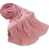 PeacePray Premium Long Crinkle Chiffon Hijab Scarf for Women, Very Soft Muslim Head Scarfs
