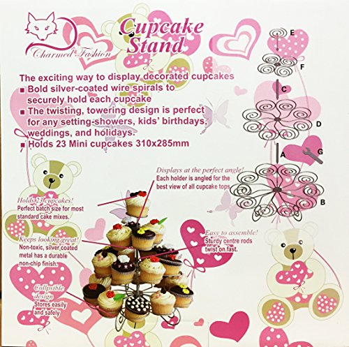 Charmed 4 tier cupcake stand holds 23 cupcakes
