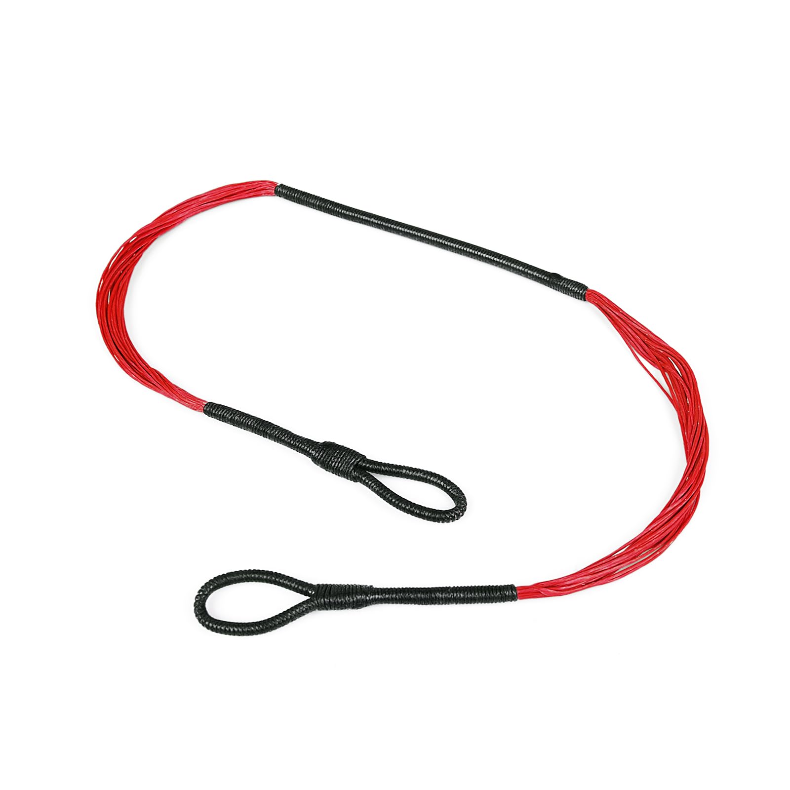 NIKA ARCHERY 17.52 inch Crossbow String Replacement Strings for Cobra 50-80 lbs Pistol Crossbows, 20 Strands HMPE 1600D RED