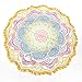 Mandala Roundies，Cozime Gypsy Tablecloth Beach Towel Beach Throw, Indian Mandala Tapestry, Yoga Mat, Picnic Mat, Table throw Table Cover (Tassel Yellow and Purple)