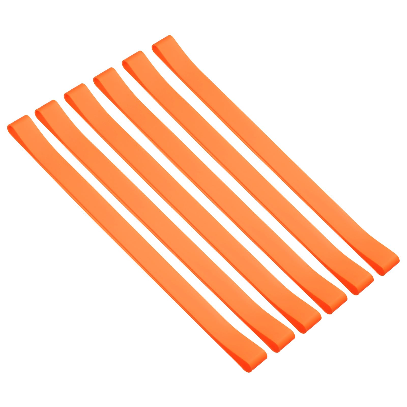 PATIKIL Towel Bands, 6 Pack Elastic Towel Clips Cruise Essentials Silicone Beach Towel Straps for Beach Pool Cruise Chairs, Orange