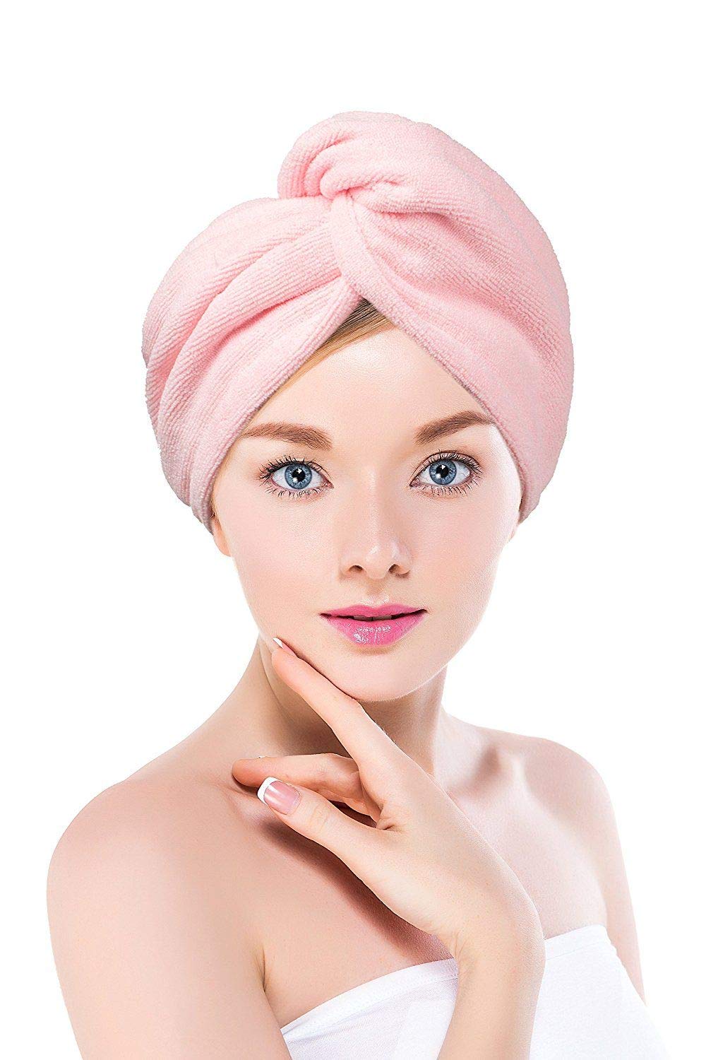 elysee star Turban Hair Towels, 12049 (Light Pink)