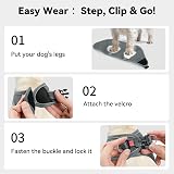 Joytale Step in Dog Harness Reflective Mesh Easy Walk XXXS Gray view 3