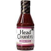 Head Country Bar-B-Q Sauce, Raspberry Chipotle | Soy Free, Gluten Free Barbecue Sauce With No Added Preservatives | Sweet & Smoky Championship BBQ Sauce For Chicken, Pork & More | 20 Ounce, Pack of 1
