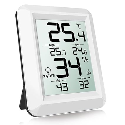 Honyear Digitales Thermo-Hygrometer Digital Thermometer Digitaler Hygrothermograph Temperatur und Feuchtigkeitsmonitor
