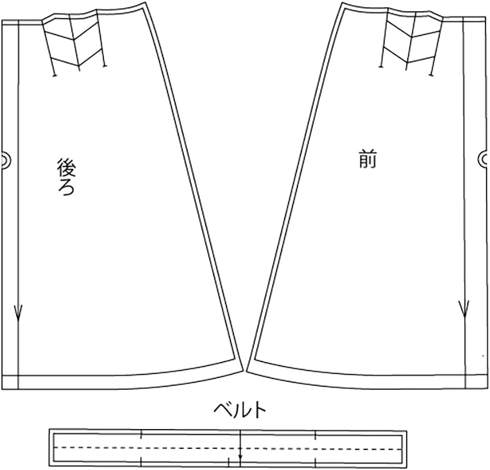 Amazon Co Jp ハンドメイドカンパニー Cut Pattern タックフレアスカート ロング丈 Llサイズ 型紙 パターン Ss046 Ll ホビー 通販
