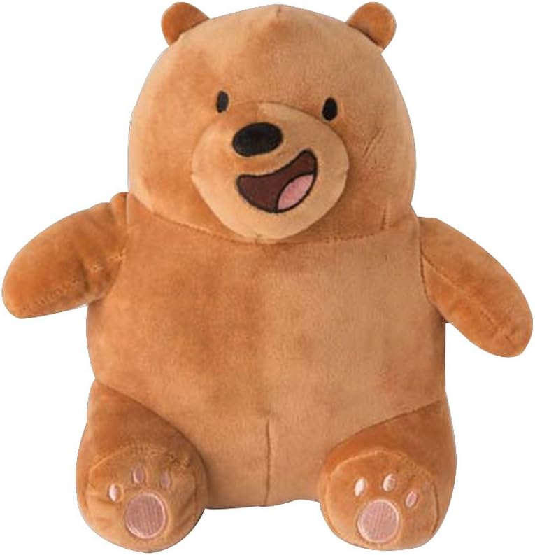 GivenzoneDolls We Bare Bears Sitting Doll Plush Pillow Cushion Stuffed Toys (Grizzly)