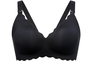 Momcozy Nursing Bras for Breastfeeding, Jelly Strip Support Comfort Maternity Bra, Seamless Soft Wirefree Pregnancy Bra