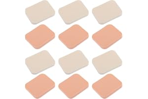 12Pcs Makeup Sponge Square Makeup Puffs Sponges Blender Powder Puff for Foundation Powder Concealer Highlight Under Eyes Usef