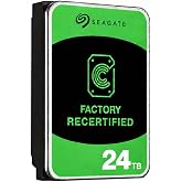 Seagate Exos ST24000NM001C 24TB 7200RPM 512e SATA 6Gb/s 512MB Cache 3.5-Inch Enterprise Hard Drive (Renewed)