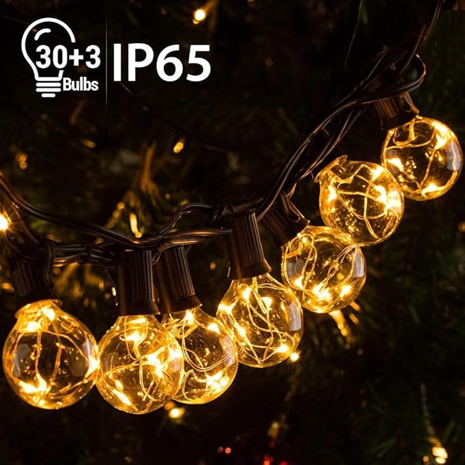 SMFYY Cadena de Luces, Exterior Guirnalda Luces con 30