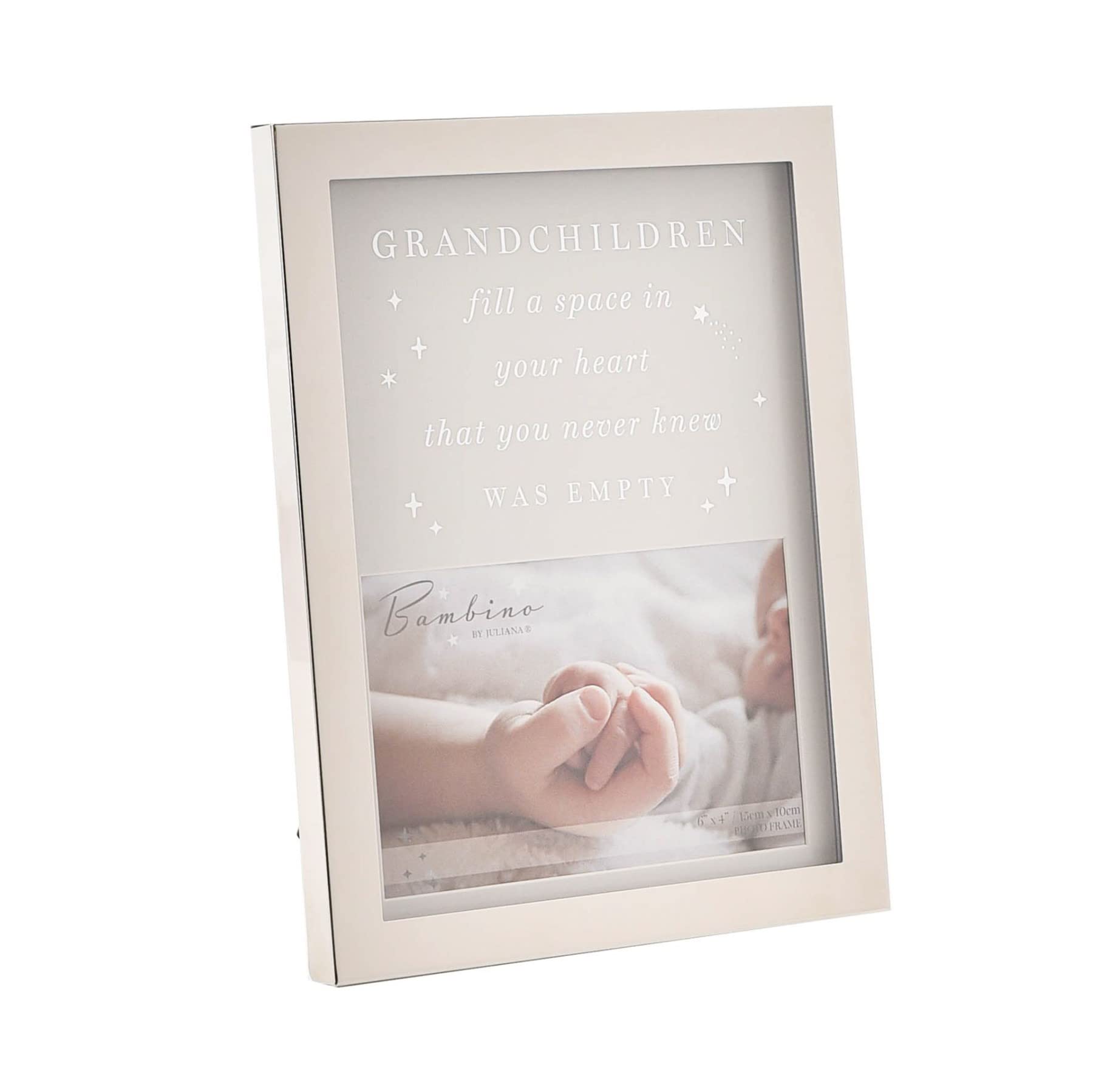 Bambino Metal Grandchildren Photo Frame 6' X 4' with Wording