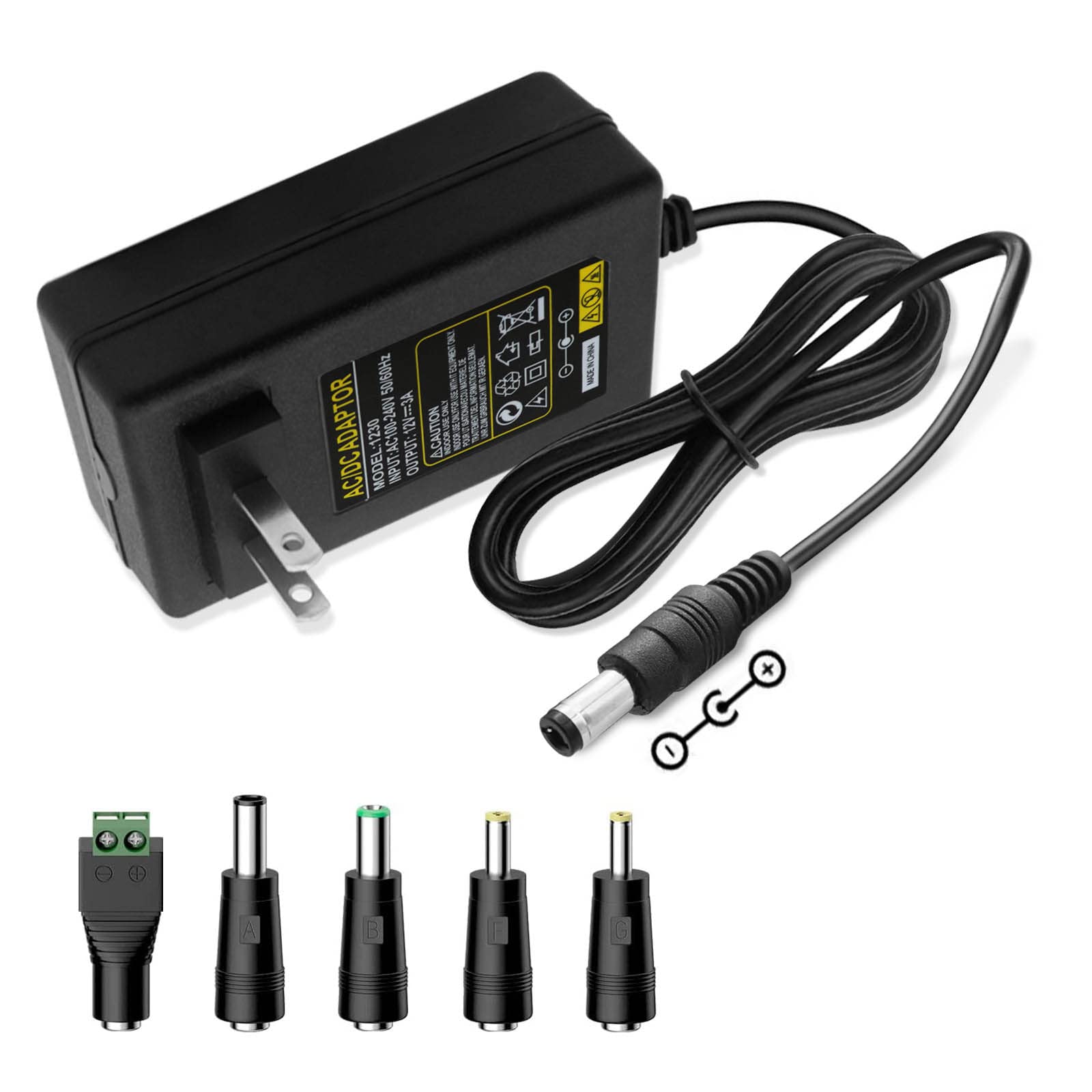 Photo 1 of 12V 3A Adapter Charger Power Supply Cord Fit for DOSS SoundBox XL, Braven Balance Balxgg BRV-X BRVX BRVXGWB BRVXBBB 805 855s BRV-HD, Bose Companion 2 Series II III 2 3 Bluetooth Speakers Replacement