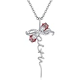 UCADRIT Ladybug Necklace 925 Sterling Silver Faith Cross Lady Bug Pendant Jewelry Present for women