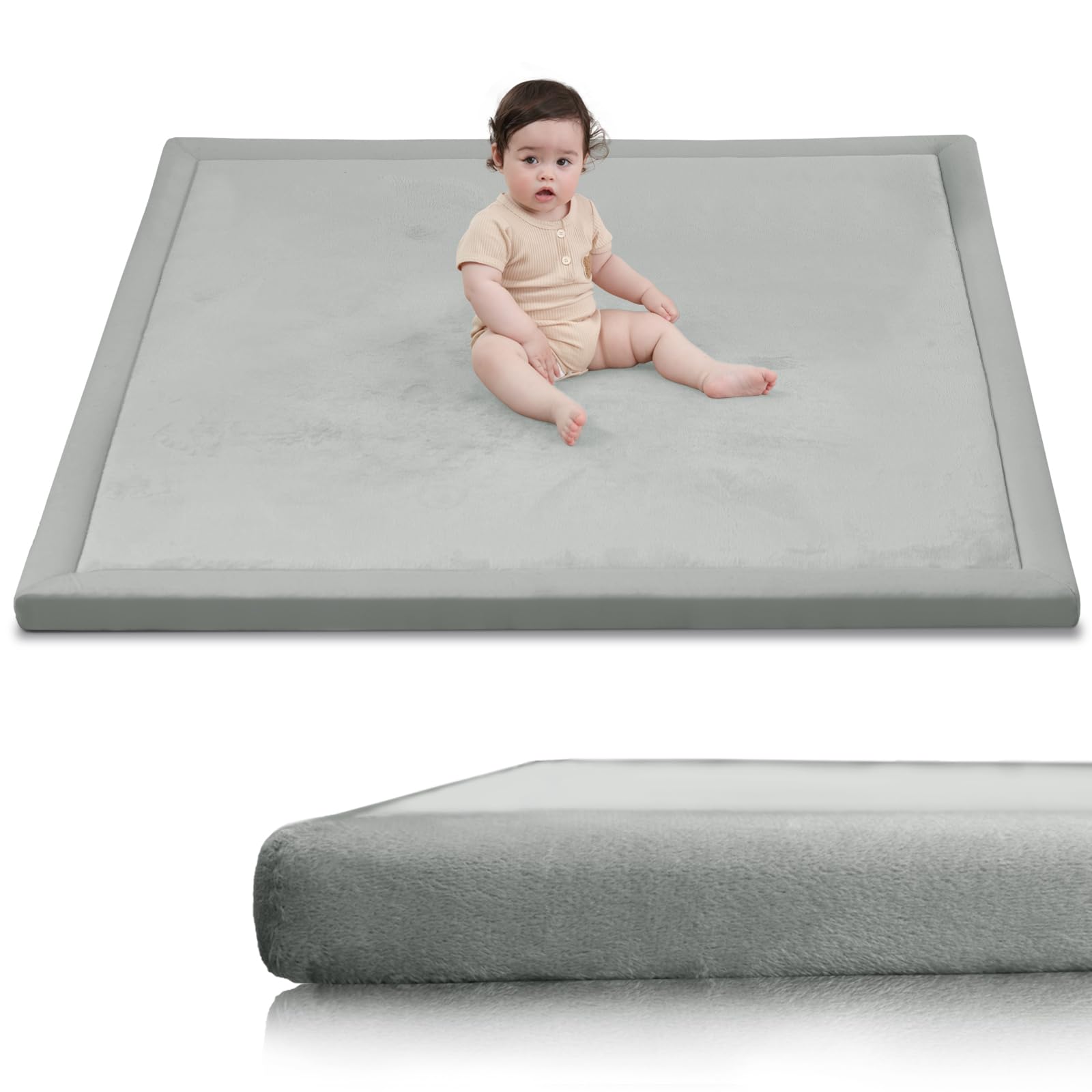 Huloo Sleep Baby Play Mat for Floor,1.3" Thick