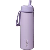 b.box Triple Insulated 23oz Water Bottle w/Stainless Steel Straw. 44 Hours Cold. Leak Proof Tumbler with Lid and Straw for Travel, Gym & School. BPA Free Sports Water Bottles.