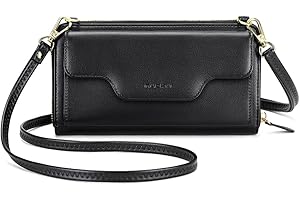nuoku Crossbody Bags for Women, Wristlet Wallets for Women, Small Clutch Purses for Women, Cell Phone Wallet, Rfid Wallet