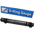 O-Ring Gauge Make Work Smart, Telescoping O Ring Sizing Plastic Gauge, Slide Style National Type, for Measuring O Rings Inner Diameter, OD, Thickness Gauge Black