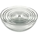 Anchor Hocking Glass Mixing Bowls, Mixed, Set of 10