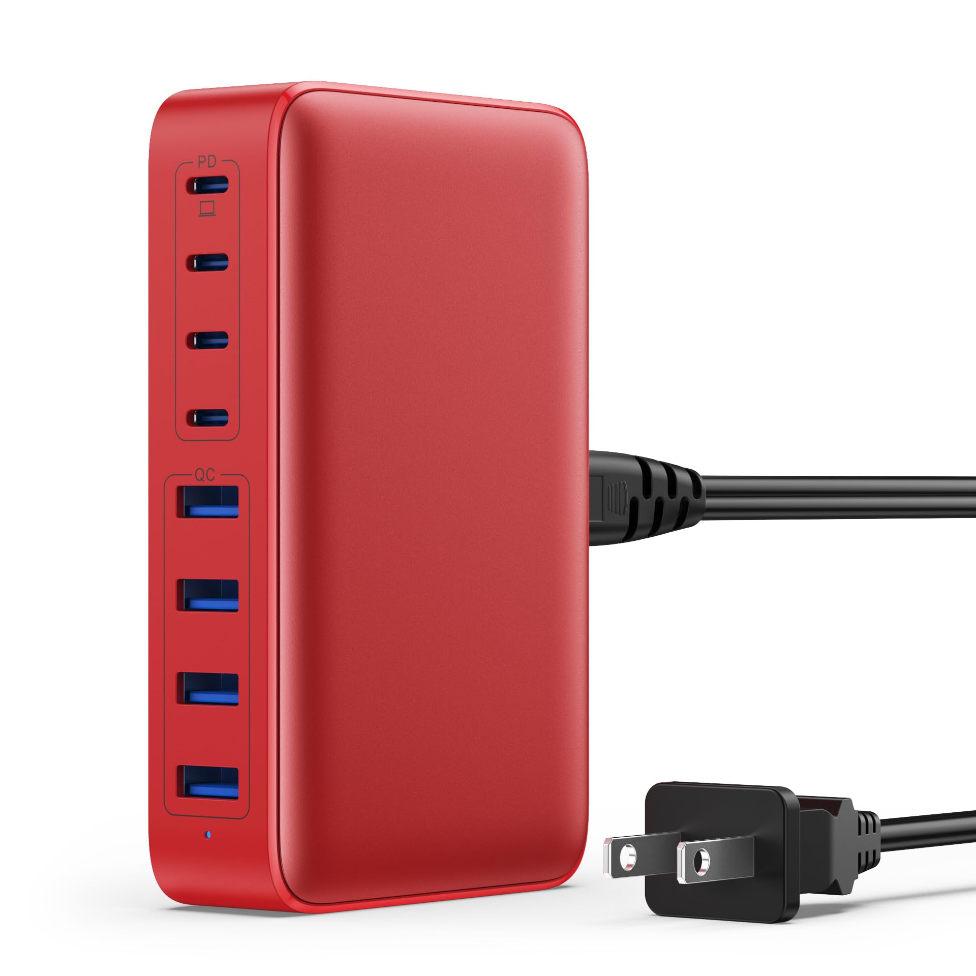 thumbnail image 2 of 200W 8-Port GaN Charging Station – 65W USB-C Laptop Charger, 4x USB-C & 4x USB-A Ports 2 of 10