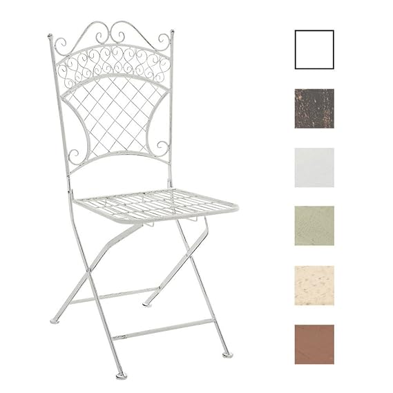 CLP Silla de Jardín Plegable Adelar I Silla de Exterior Plegable en