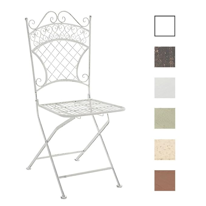 CLP Silla de Jardín Plegable Adelar I Silla de Exterior Plegable en