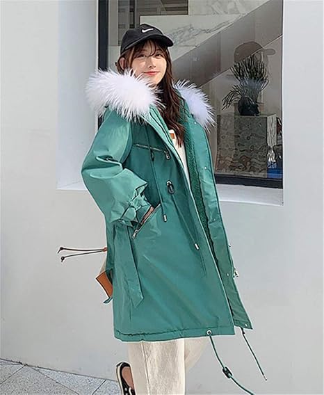 Amazon Youyouok レディース 綿の服 冬のコート デザインセンス 秋と冬 中長セクション コットンコート ラムカシミア ファッション スリム コットンコート 厚い コート ジャケット M 3xl コート ジャケット 通販