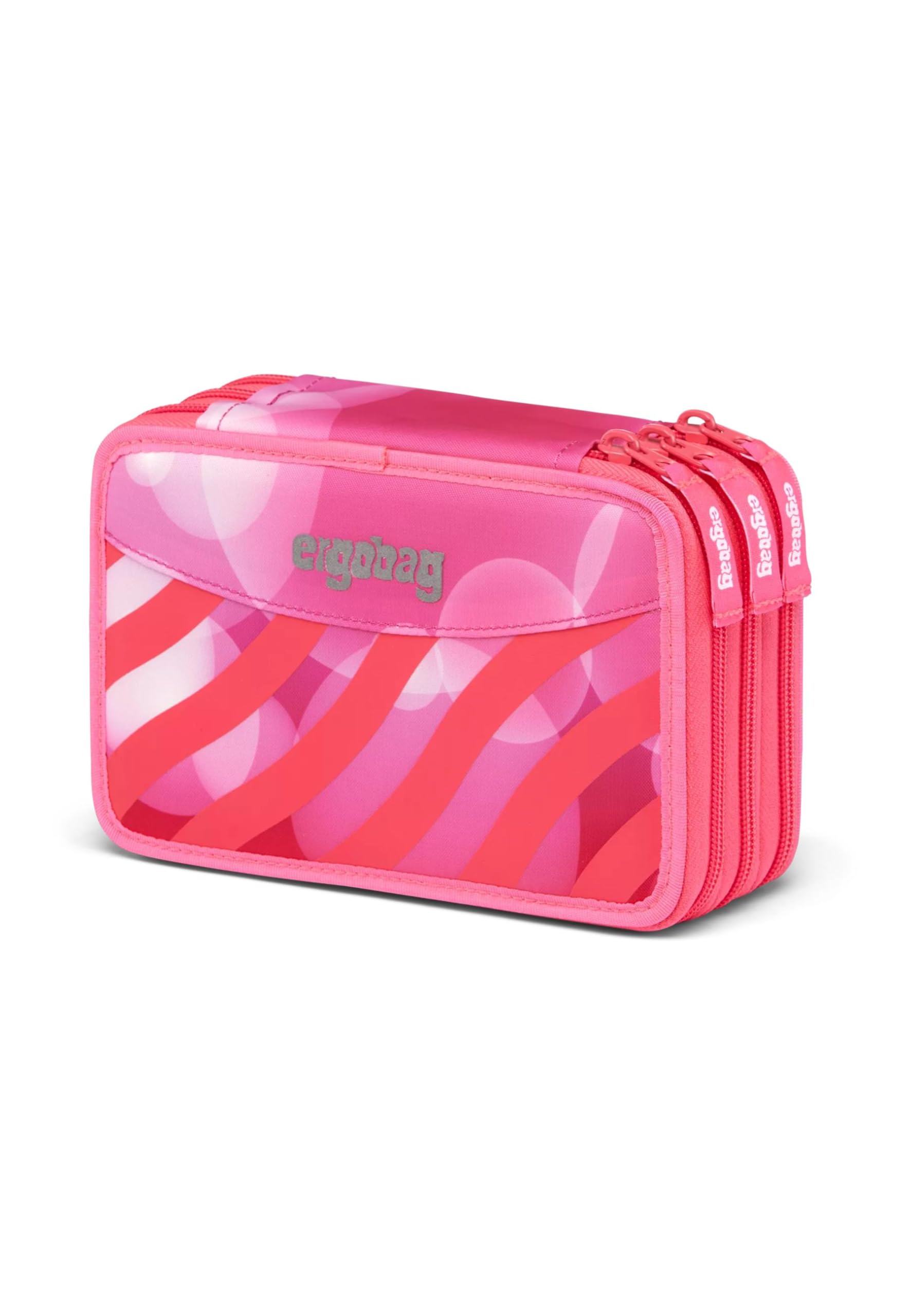 ergobag Neo Maxi Pencil Case KuntBärbuntes Einhorn neon Pink