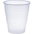 Dart Y5 5 oz Trans Ribbed Wall PS Cup (Case of 2500), 2.9"