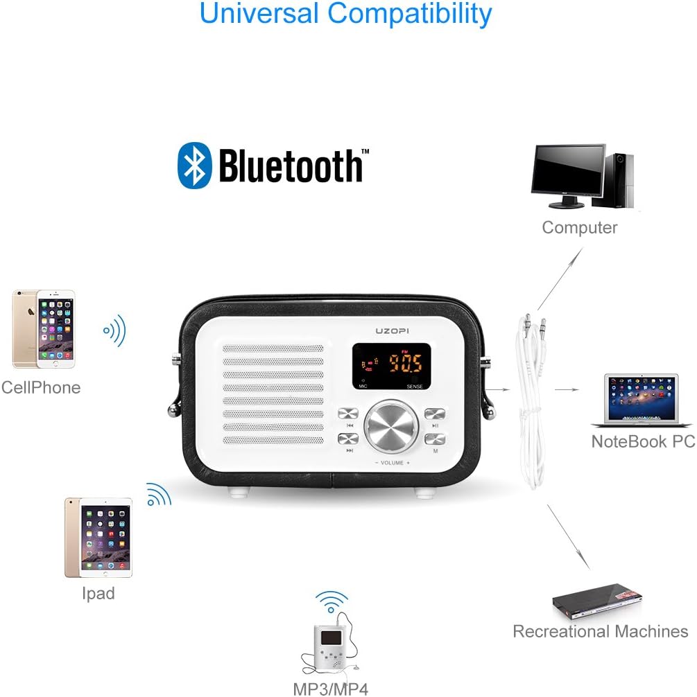 uzopi wireless portable speaker